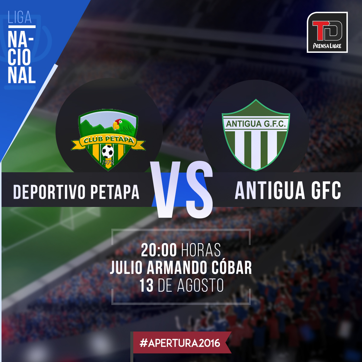 Petapa necesita ganar para salir del sótano, mientras que Antigua sigue en su búsqueda por el liderato. (Foto Prensa Libre: TodoDeportes)