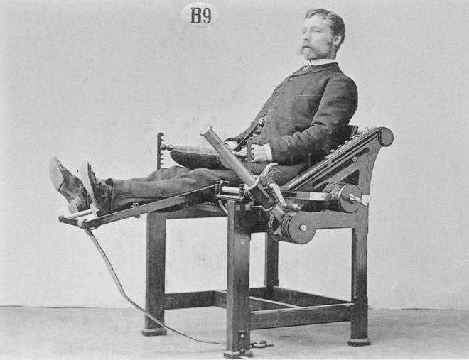Las magníficas máquinas del doctor Zander para curar dolores que terminaron en los gimnasios modernos
