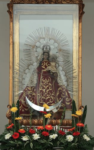Virgen de Morenos de la Parroquia Santo Domingo de Guzmán. (Foto Prensa Libre: Carlos Hernández)