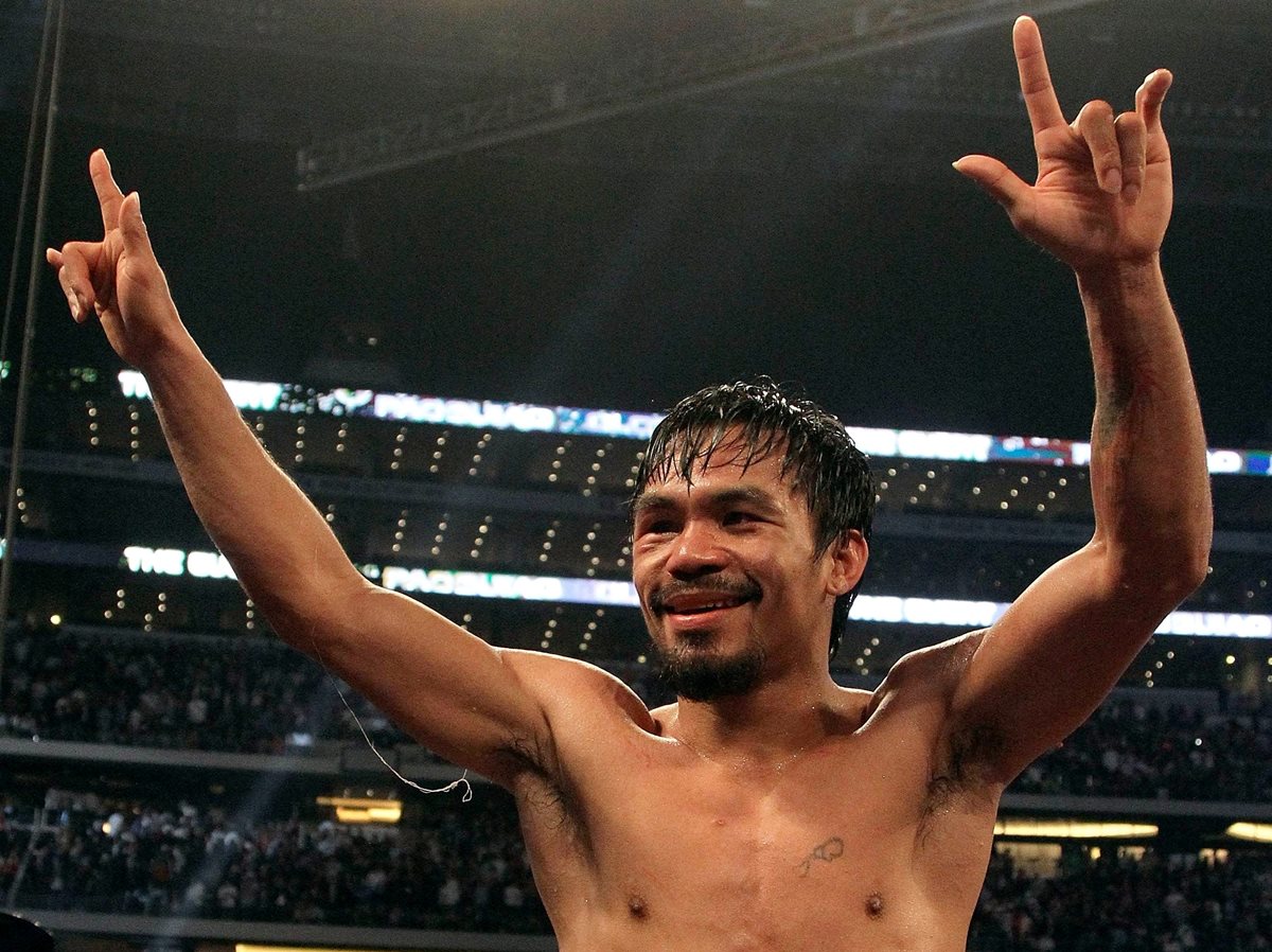El boxeador filipino contempla volver a pelear en noviembre próximo. (Foto Prensa Libre: AFP).
