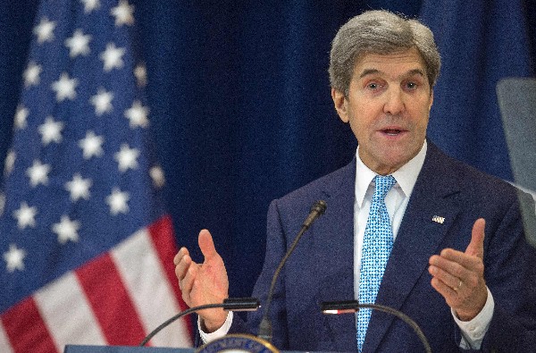 John Kerry defiende idea de dos Estados como única forma de lograr paz en Oriente Medio. (Foto Prensa Libre: AP)