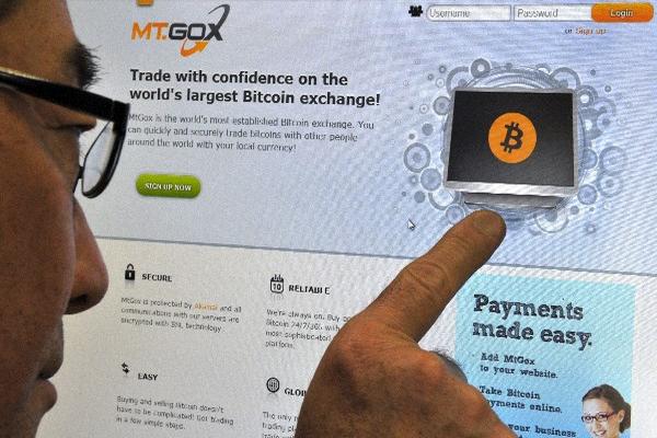Esta es la página Mt. Gox, en la que se cotiza la moneda virtual. (Foto Prensa Libre: AFP)