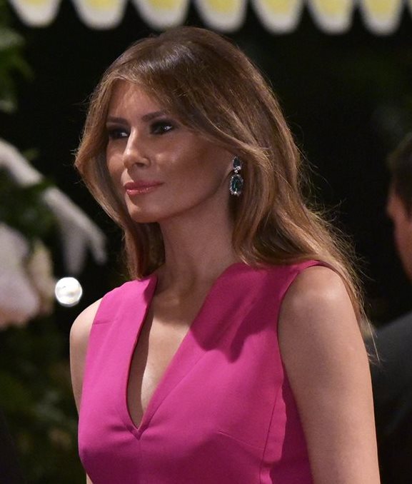 Melania Trump, esposa del presidente de EE. UU., Donald Trump. (Foto Prensa Libre: AFP).