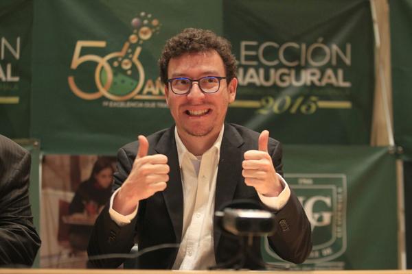 Luis von Ahn afirma que Duolingo no sustituye al maestro. (Foto Prensa Libre: Edwin Bercián)