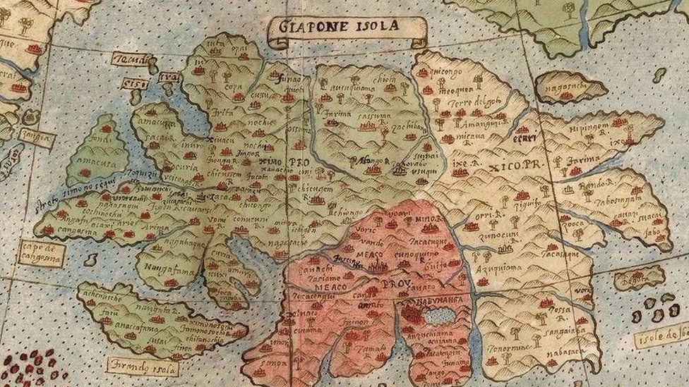 Y así lucía Japón. (Foto gentileza de David Rumsey Map Collection).