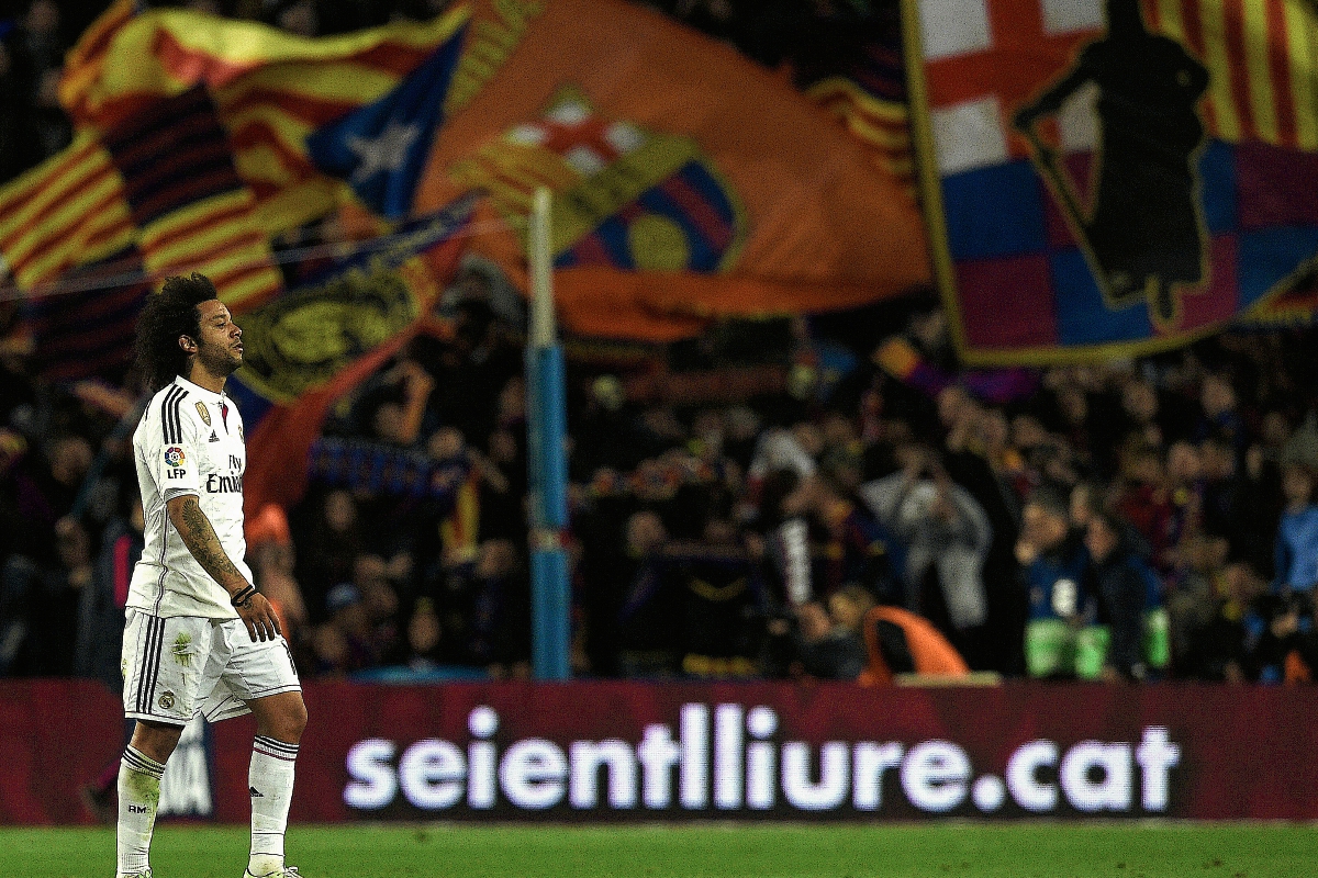 Luego del clásico español Marcelo se enfoca en los partidos amistosos de su Selección. (Foto Prensa Libre: AFP)