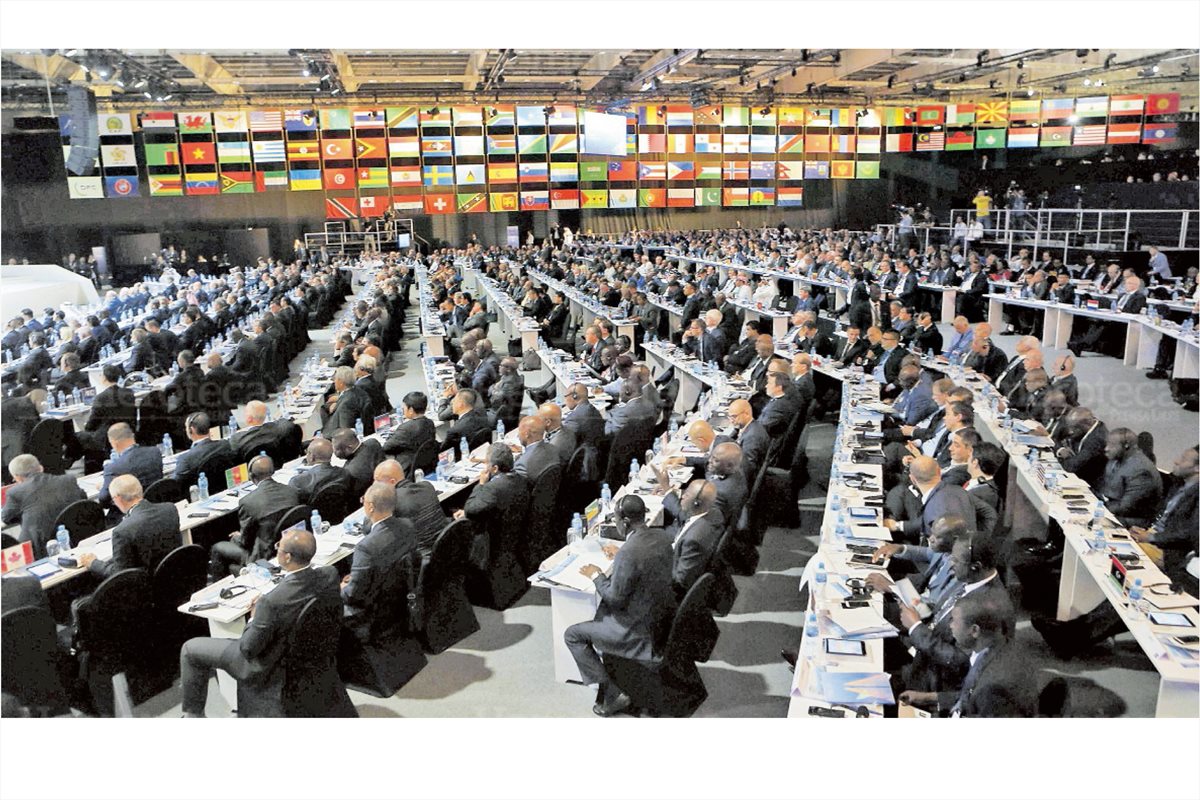 Durante el  67 Congreso de la Fifa  en Baréin, la máxima entidad del balompié mundial ratifica la suspensión para Guatemala, el 11/5/2017. (Foto: Hemeroteca PL)