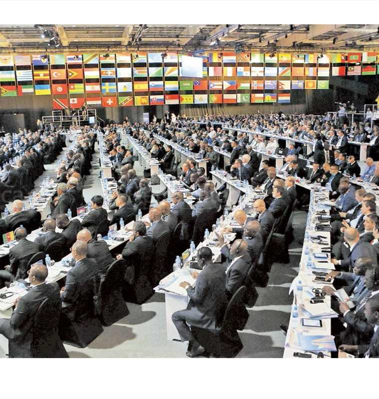 Durante el  67 Congreso de la Fifa  en Baréin, la máxima entidad del balompié mundial ratifica la suspensión para Guatemala, el 11/5/2017. (Foto: Hemeroteca PL)
