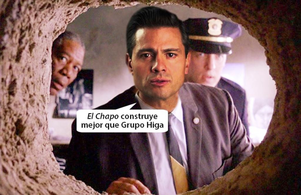 Memes sobre la fuga de Joaquín “el Chapo” Guzmán de una prisión mexicana.