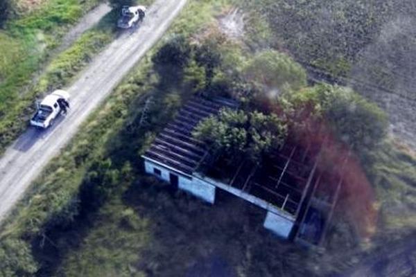 Rancho en San Fernando, Tamaulipas, donde fueron encontrados los 72 cuerpos. (Foto Prensa Libre: Agencias)
