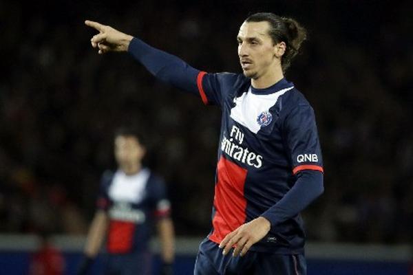 El delantero del Paris Saint Germain, Zlatan Ibrahimovic, fue elegido como el mejor deportista sueco del 2014. (Foto Prensa Libre: AFP)