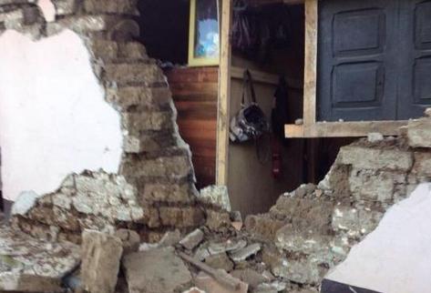 Sismo generó destrozos en San Marcos. (Foto cortesía del usuario de Twitter @Ronal_Aguilar)