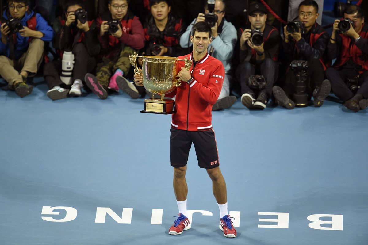 Djokovic dio un golpe de autoridad ante Nadal. (Foto Prensa Libre: AFP)