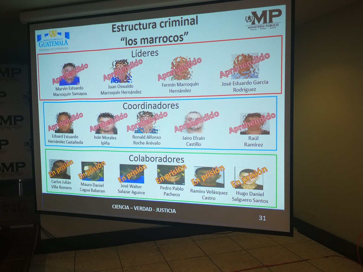 La estructura criminal, integrada por civiles y diez policías. (Foto Prensa Libre: Hemeroteca PL)