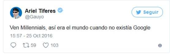 En octubre de 2016, Google registró fallos que despertaron la rabia (y el humor) de los internautas. TWITTER/@GAUYO