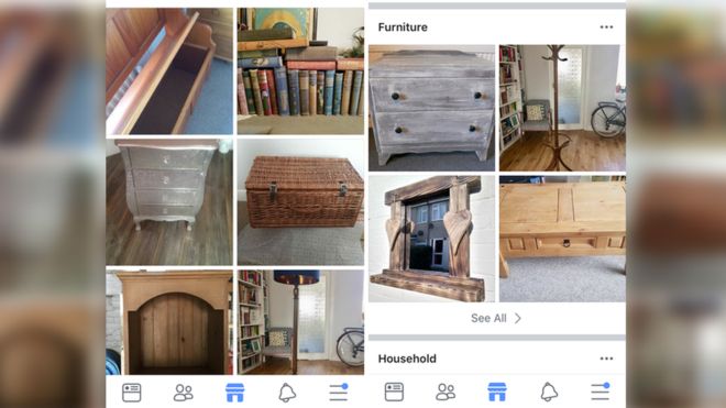 Muchas personas venden sus muebles a través de Facebook Marketplace. FACEBOOK
