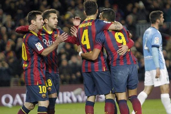 El Barcelona recibe este miércoles al Levante (15 horas), y busca su pase a semifinlaes de la Copa del Rey. (Foto Prensa Libre: EFE)