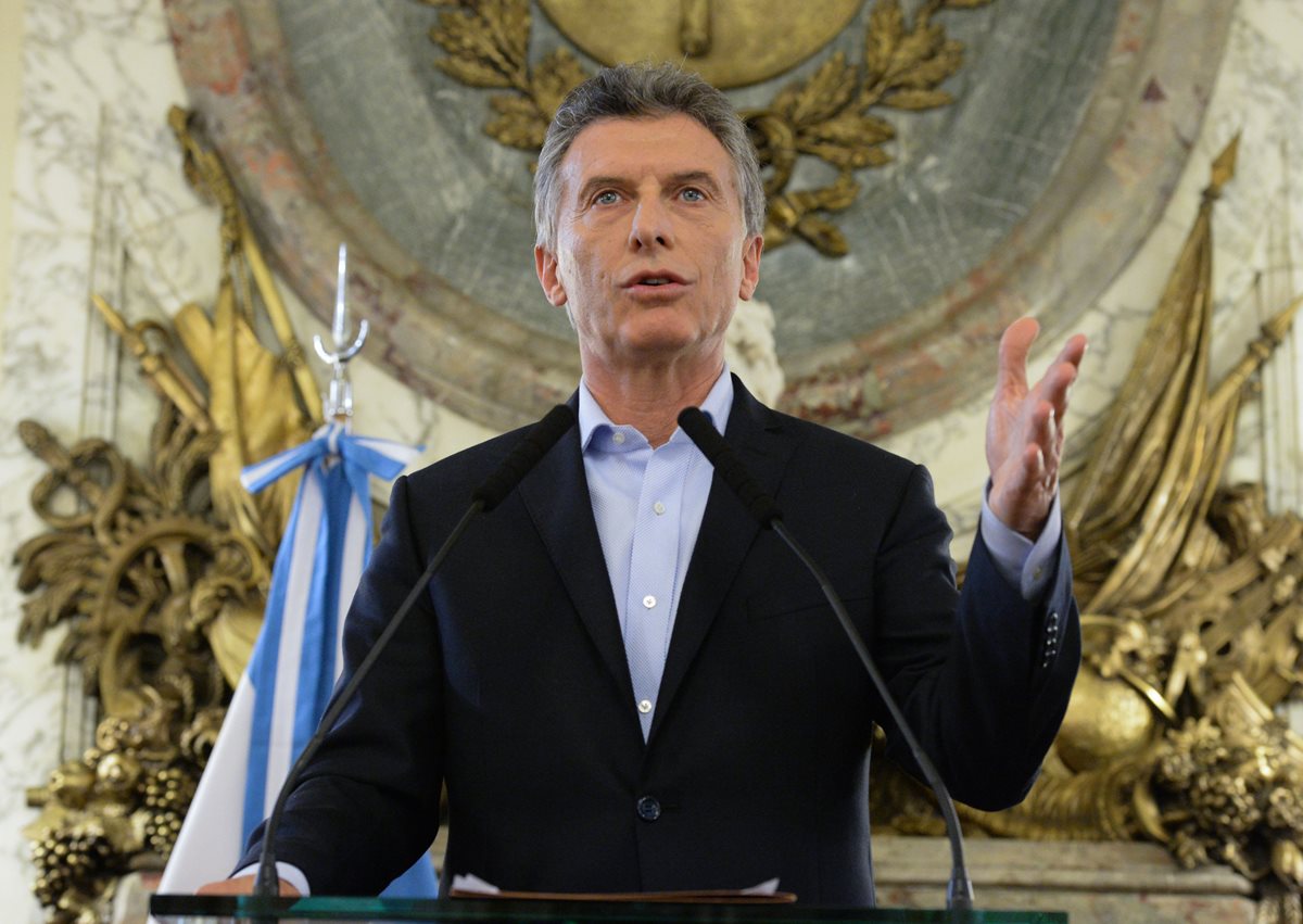 Mauricio Macri podría estar implicado en inversiones fantasma. (Foto Prensa Libre: EFE)