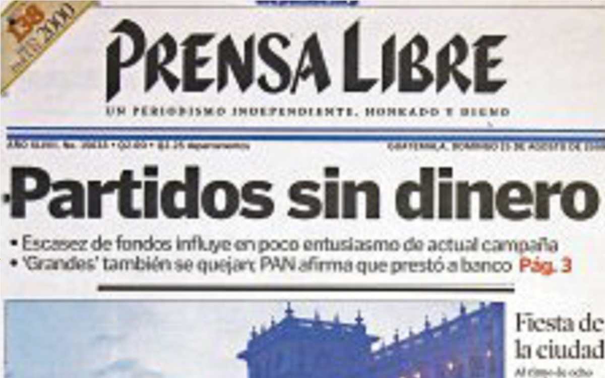 Partidos políticos se quedan sin dinero. (Foto: Hemeroteca PL)