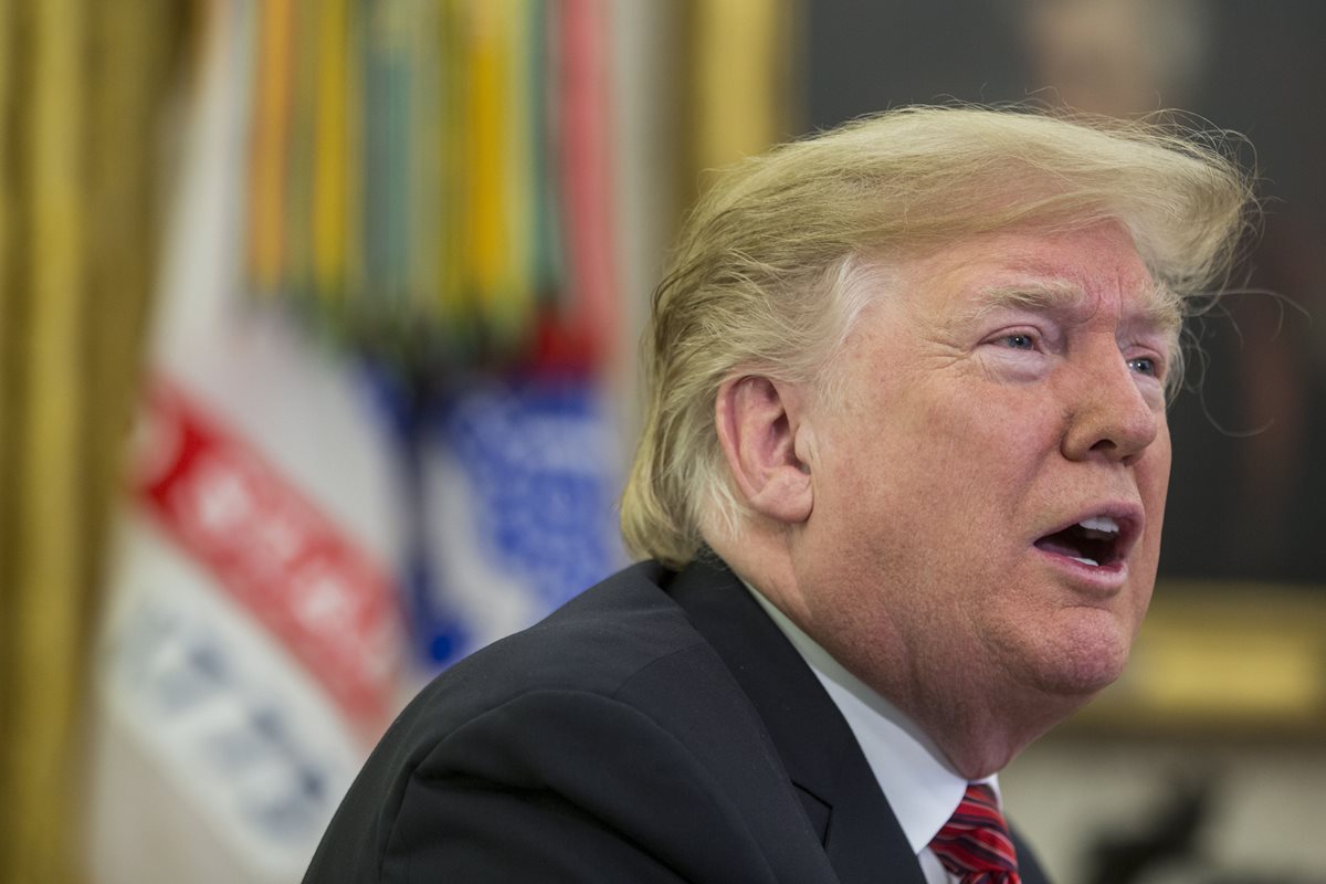 Donald Trump, presidente de Estados Unidos. (Foto Prensa Libre: EFE).