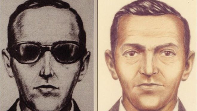 Lo único que quedó de D.B. Cooper fue esta ilustración del FBI, con el objetivo de capturar al ladrón. FBI