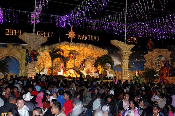 Nacimiento gigante en San Pedro Yepocapa, Chimaltenango. (Foto Prensa Libre: Víctor Chamalé).