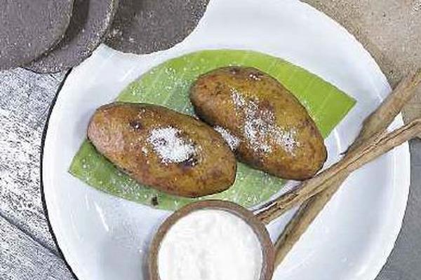 Fritura de plátano: rellenitos (Foto Prensa Libre: Álvaro interiano/ Restaurante El Adobe)<br _mce_bogus="1"/>
