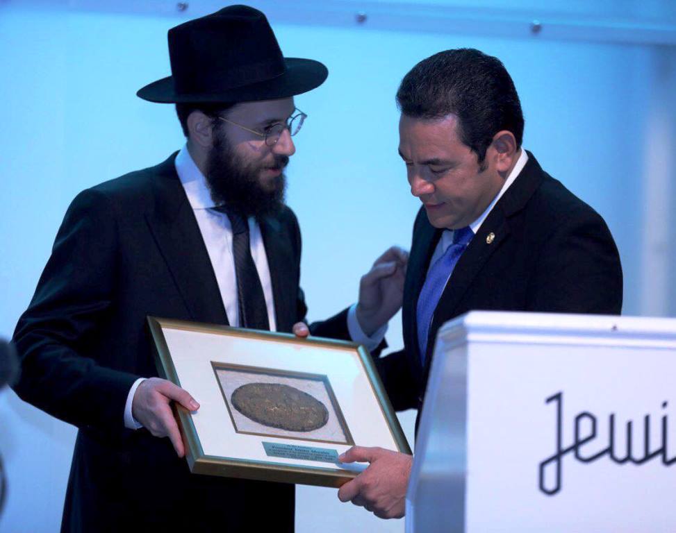 Comunidad judía ofreció una cena Shabat al presidente Jimmy Morales en EE. UU. (Foto Prensa Libre: Presidencia)
