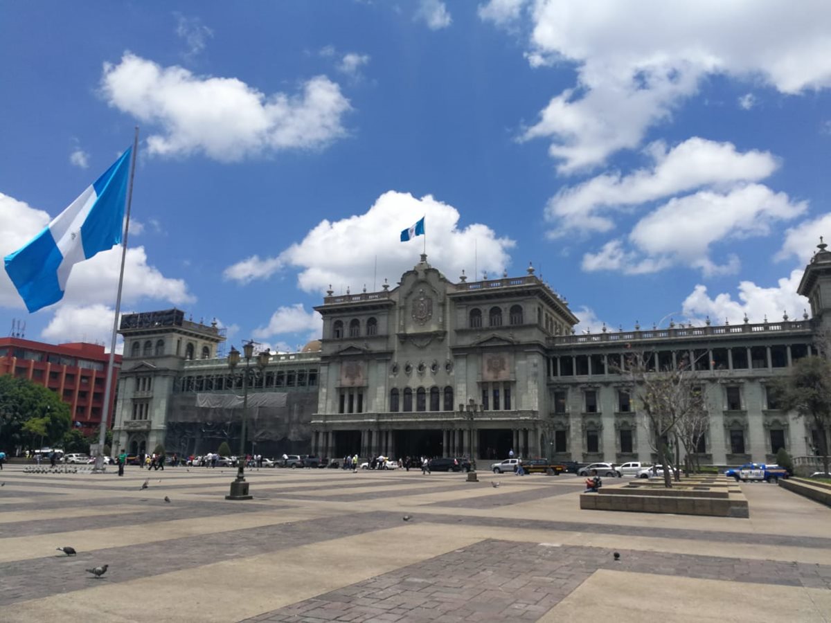 Jimmy Morales anunció la no renovación del mandato de la Cicig en el Palacio Nacional. (Prensa Libre: Juan Diego González)