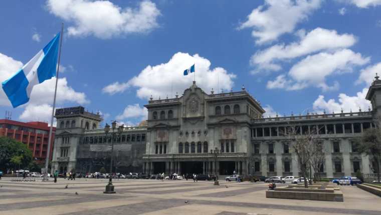 Jimmy Morales anunció la no renovación del mandato de la Cicig en el Palacio Nacional. (Prensa Libre: Juan Diego González)