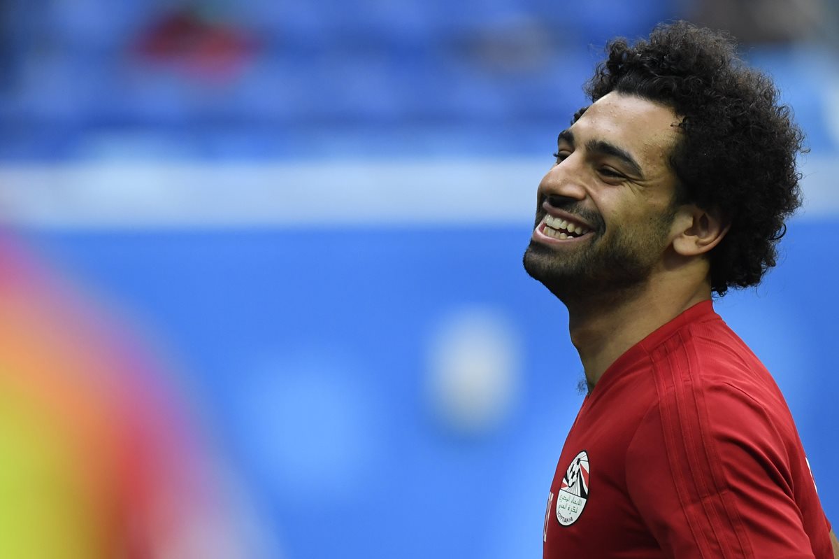 Los egipcios esperan que Mohamed Salah pueda debutar este martes. (Foto Prensa Libre: AFP)