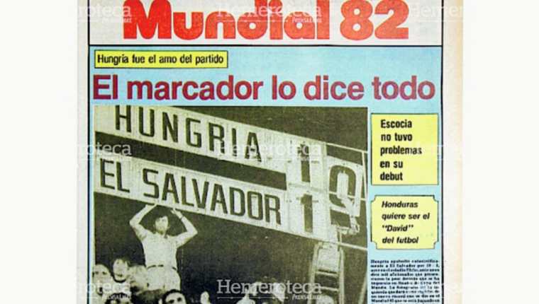 Portada del Suplemento Especial de España 82 en el que se informaba de la mayor goleada de los mundiales. (Foto: Hemeroteca PL)