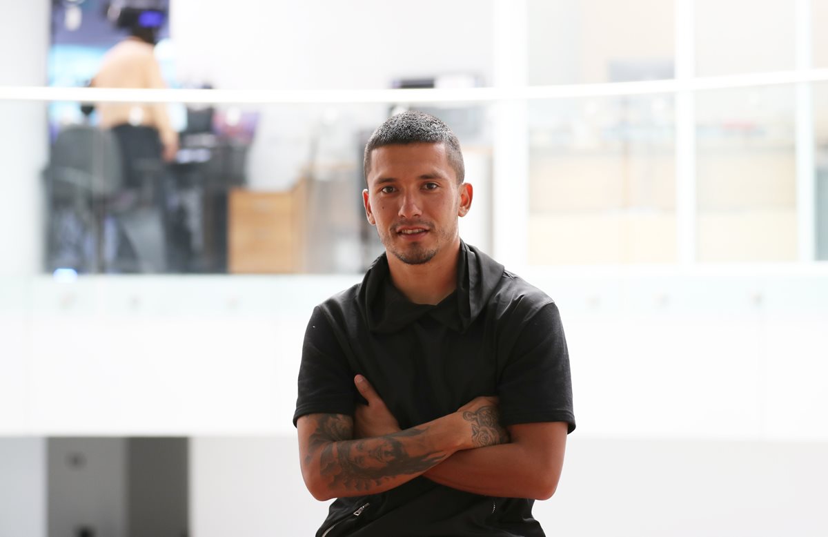 Jaime Alas, jugador salvadoreño y figura de Municipal. (Foto Prensa Libre: Francisco Sánchez)