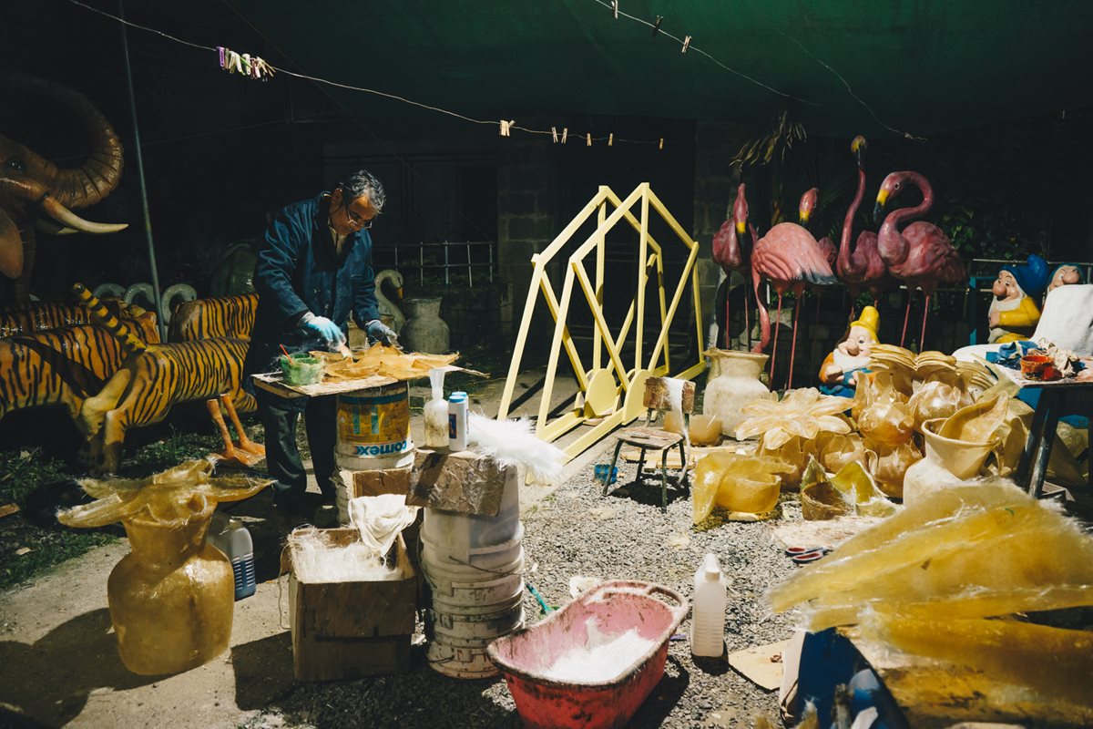 López en su taller, en Tactic, Alta Verapaz. Foto Prensa Libre: Haniel López.