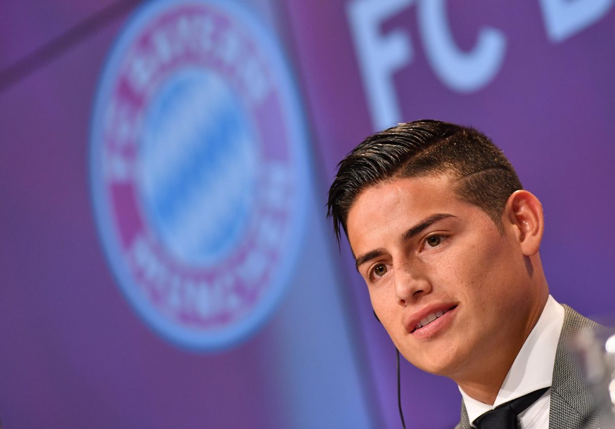 James Rodríguez espera pronto la llegada de su esposa e hija a Alemania. (Foto Prensa Libre: EFE)