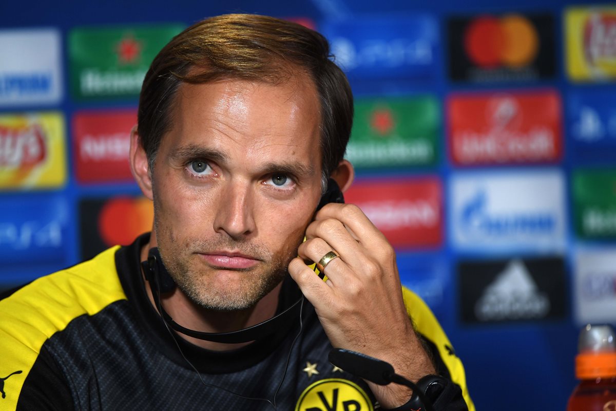 Thomas Tuchel, entrenador del Borussia confía en la capacidad de sus jugadores para enfrentar al Real Madrid. (Foto Prensa Libre: AFP)