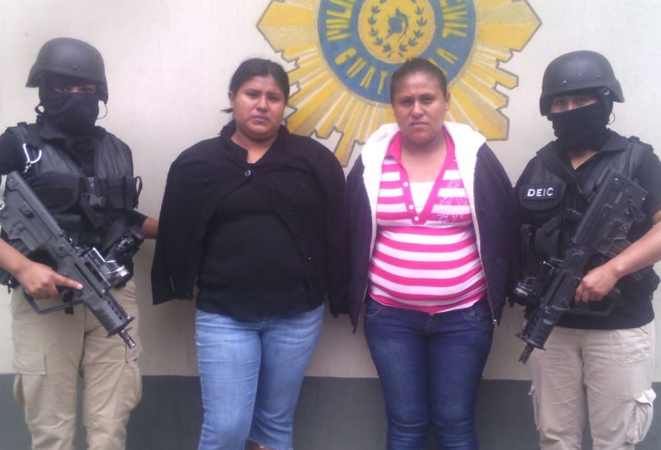 Alba y Cleris Urbina Montufar fueron capturadas por simular su secuestro en octubre de 2015. (Foto Prensa Libre: Cortesía PNC)