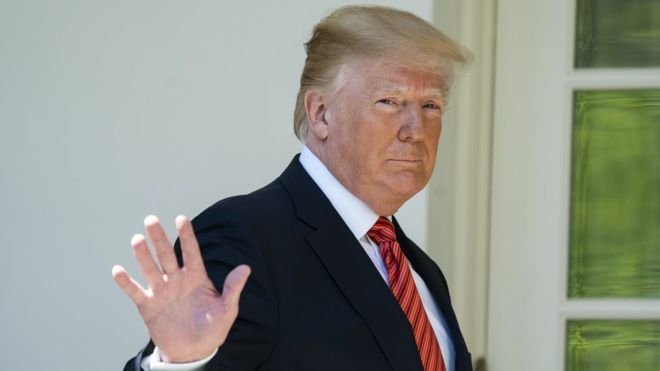 La carta de Bornstein calificaba de "extraordinarias" la fuerza física y energía de Trump. EPA