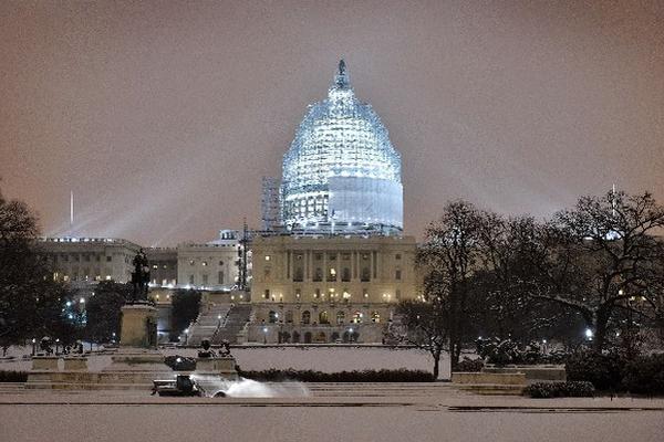 Una panorámica del edificio del Congreso de Estados Unidos en Washington DC. (Foto Prensa Libre:AFP)