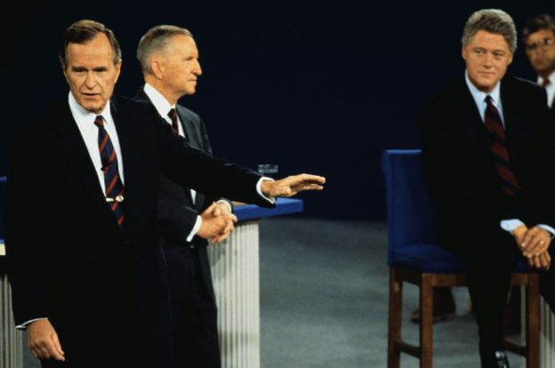 Bush perdió la presidencia ante el joven Bill Clinton en 1992. GETTY IMAGES