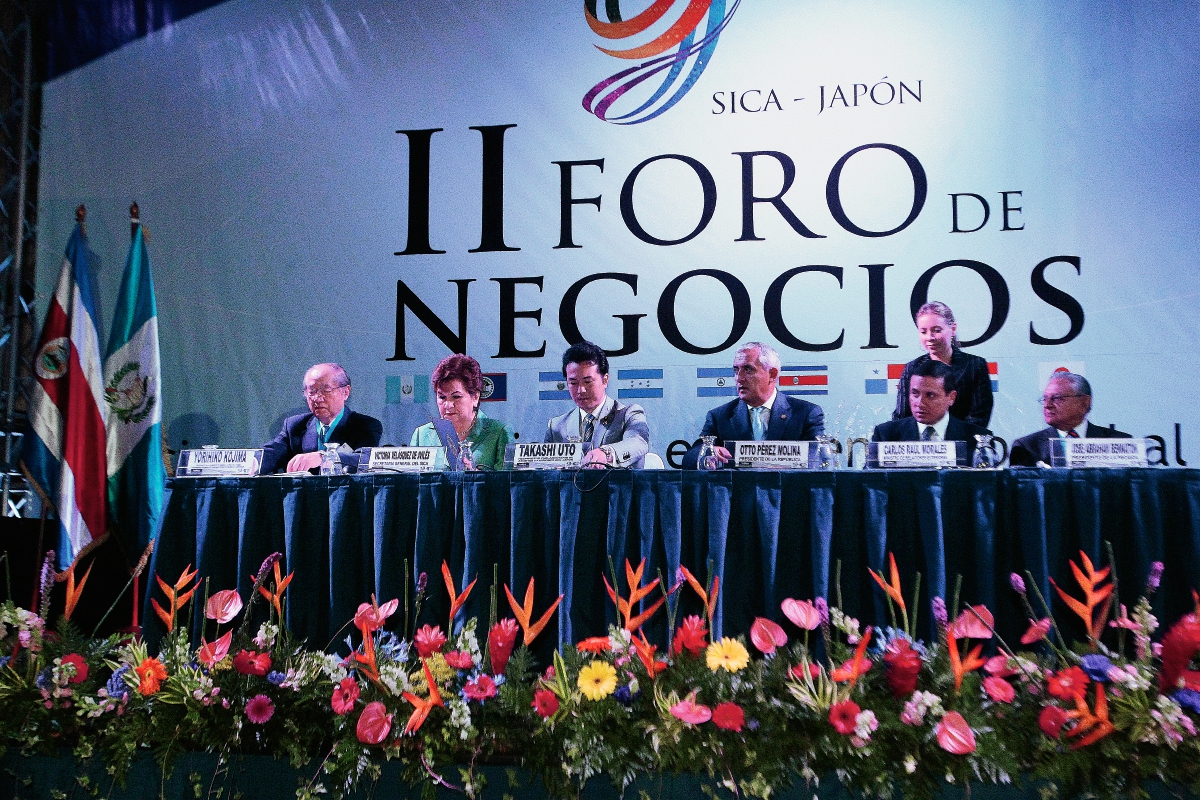 Aspecto del Foro de Negocios Sica-Japón, con empresarios centroamericanos y japoneses. Foto PL-Alvaro Interiano)