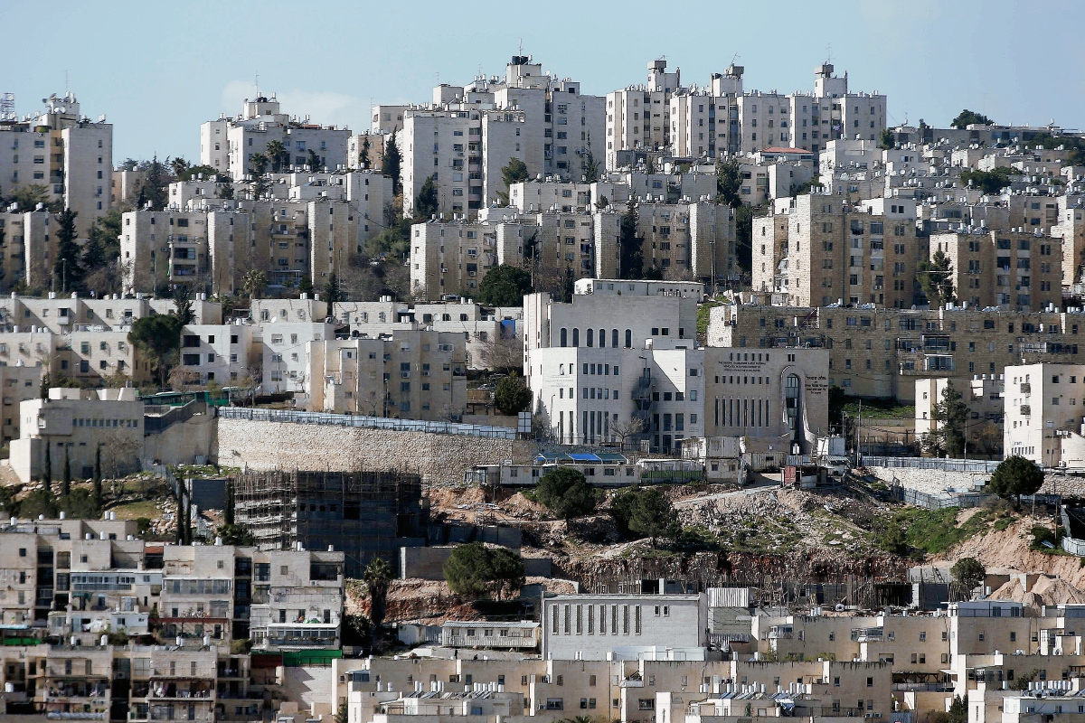 Israel lanzó  una nueva licitación para construir 77 viviendas de colonos en Jerusalén Este. (Foto Prensa Libre: AFP)AFP
