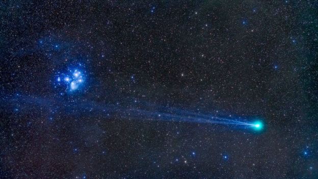 El color verde también puede verse en otros famosos cometas, ocmo el Lovejoy. GETTY IMAGES
