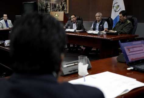El presidente Otto Pérez Molina se reunió con el Gabinete de Seguridad para evaluar el desempeño de las fuerzas de tarea.