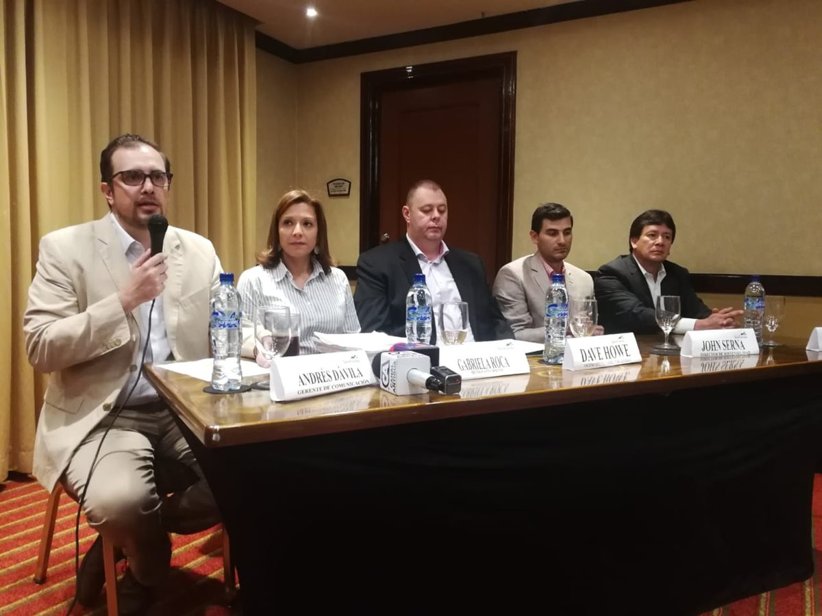 Andrés Dávila, gerente de Comunicación de Minera San Rafael, dijo que son respetuosos de la resolución de la CC sobre la operación. (Foto Prensa Libre: Juan Diego González)