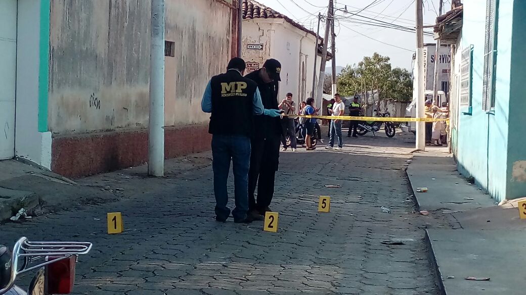 Lugar donde se registró el atentado contra Maldonado, en Jutiapa. (Foto Prensa Libre: Óscar González).