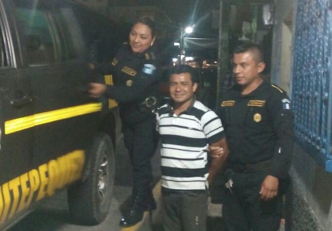 Alberto Mejía García fue capturado en enero último en Samayac, Suchitepéquez por violación con agravación de la pena.(Foto Prensa Libre: PNC)