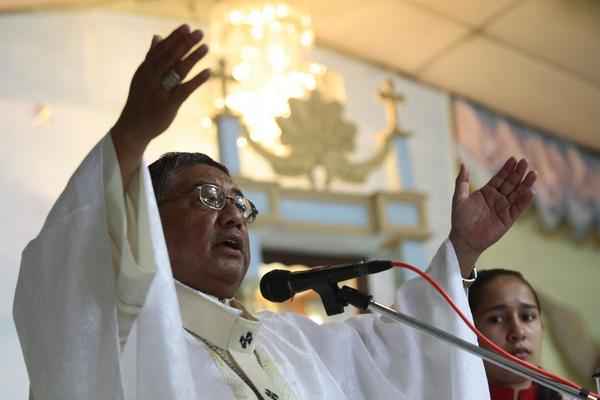 Arzobispo Óscar Julio Vian Morales (Foto Prensa Libre: Álvaro Interiano)<br _mce_bogus="1"/>
