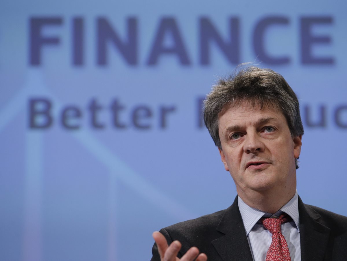 El comisario europeo de los Servicios Financieros, el británico Jonathan Hill, dimitió el sábado. (Foto Prensa Libre: EFE).