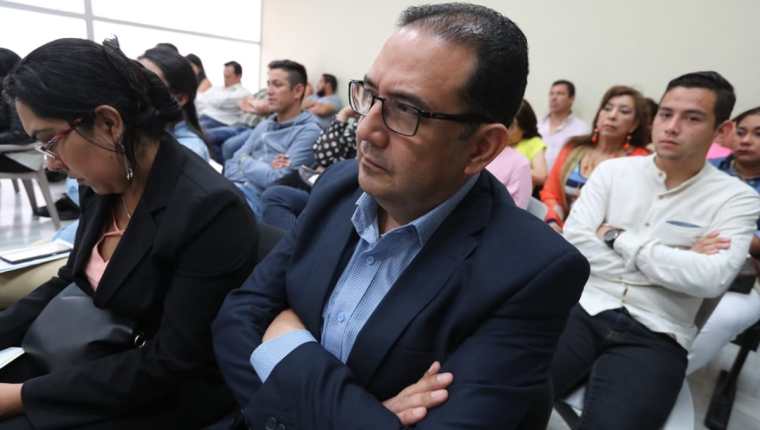 Samuel Morales, hermano del presidente Jimmy Morales, durante el juicio del Caso Botín Registro de la Propiedad. (Foto Prensa Libre: Erick Ávila)